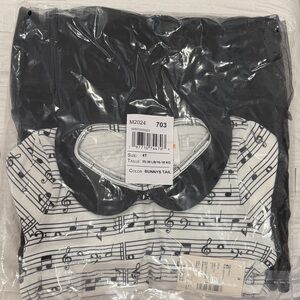 Gymboree Black and White Musical Note Dress